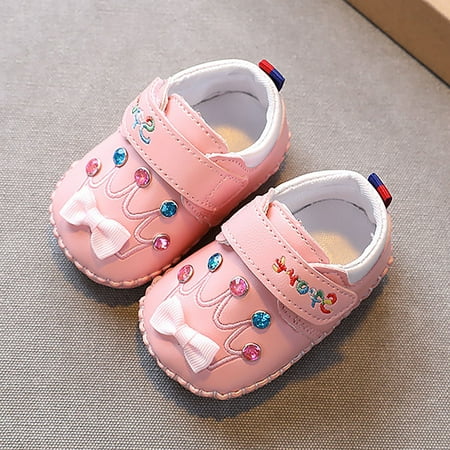 

kpoplk Sandals For Toddler Girls Baby Girls Boys Soft Toddler Shoes Toddler Walkers Shoes Cartoon Toddler Walking Shoes(Watermelon Red)