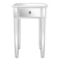 thumbnail image 5 of Mirrored Nightstand End Table Small Modern Bedside Table with Drawer for Bedroom Living Room, Silver, 5 of 7