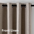 thumbnail image 2 of Cortinas opacas IGEMAEVE de lino 100% opacas, 213 x 213 cm, 2 paneles, 2 of 7