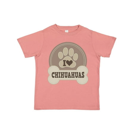 

Inktastic I Love My Chihuahua dog Gift Toddler Boy or Toddler Girl T-Shirt