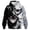 Black, variant on Rebaike Yin Yang Inspired Hoodie for Men Women, Black White Duality Monster Grin Graphic Pullover, Creepy Smile Gothic Streetwear Sweatshirt, Light and Dark Abstract Hooded Top 