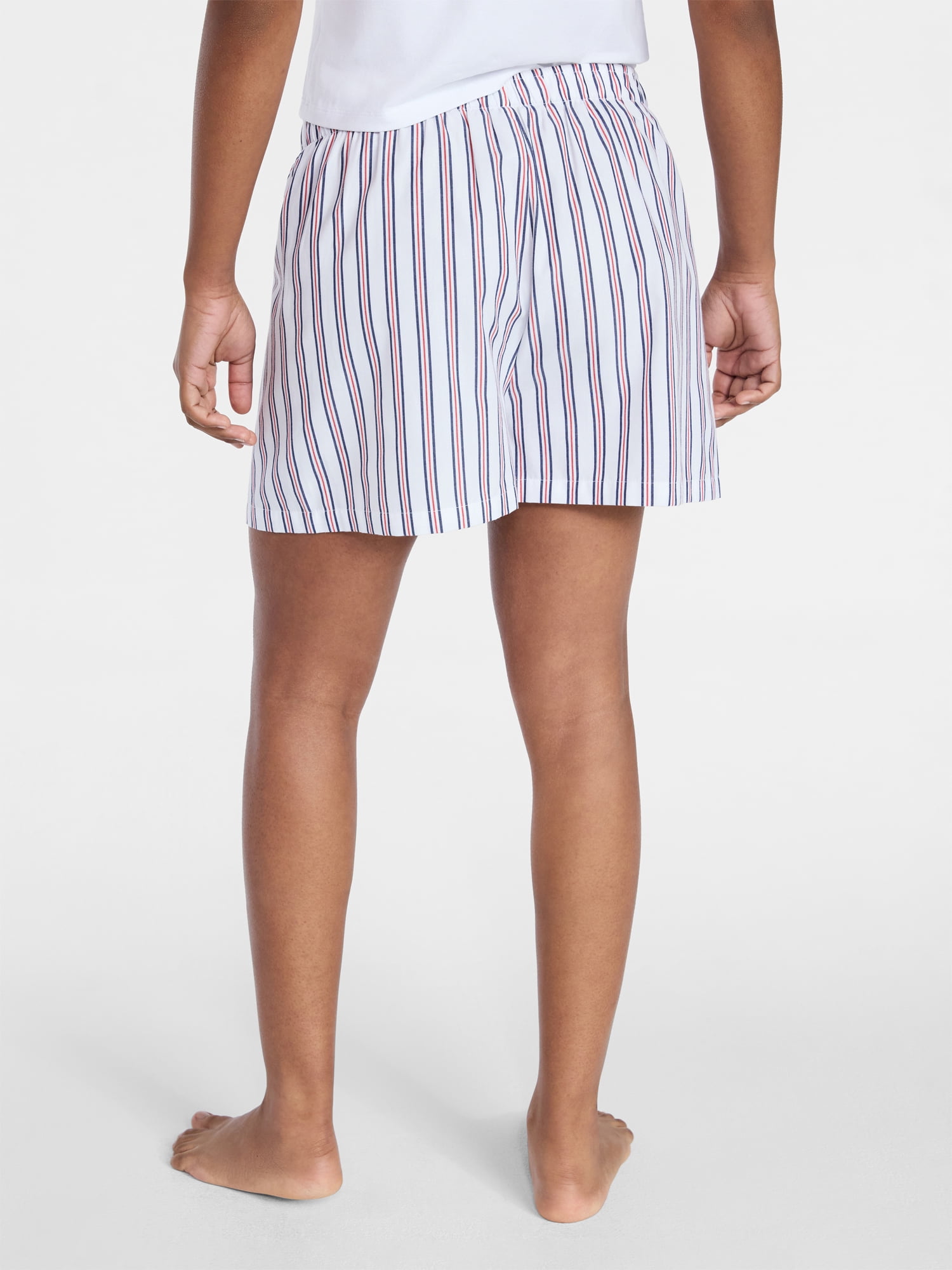 No Boundaries Cotton Boxer Sleep Shorts, 3" Inseam, Women's XS-XXL
