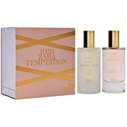 Zara Red Temptation + Hair Mist Limited Edition Perfume Set for Women Warm Spicy Floral Amber Scent with Bitter Orange Saffron and Jasmine Notes Eau de Parfum 2x50ml (1.7 fl. oz.)