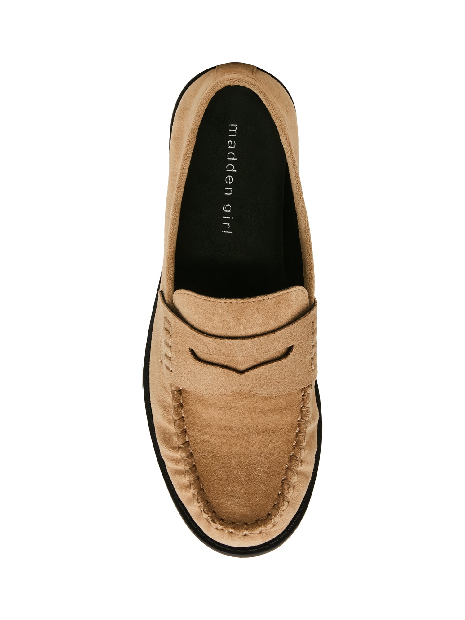 Madden Girl Women's Prep Slide On Loafer with Pleated Toe