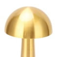 thumbnail image 2 of M Buder Lámpara de Mesa de Hongo Inalámbrica Recargable por USB 3 Colores Regulable de Metal Elegante Luz Nocturna para Cuna de Bebé y Niños Color Dorado (21.5 cm / 8.5 inches), 2 of 9