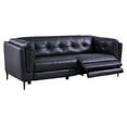 thumbnail image 6 of Primrose Navy Top Grain Leather Power Recliner Sofa, 6 of 9
