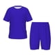 thumbnail image 1 of Fotbe Darkblue Pijama Estampada de 2 Piezas para Niños – Ropa de Dormir de Manga Corta Cómoda para Niños y Niñas, Camiseta y Shorts de Algodón-Medium, 1 of 6