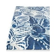 thumbnail image 4 of Unique Loom Blossom Collection Area Rug - Ocho (9' x 12' Rectangle Navy Blue/Ivory), 4 of 7