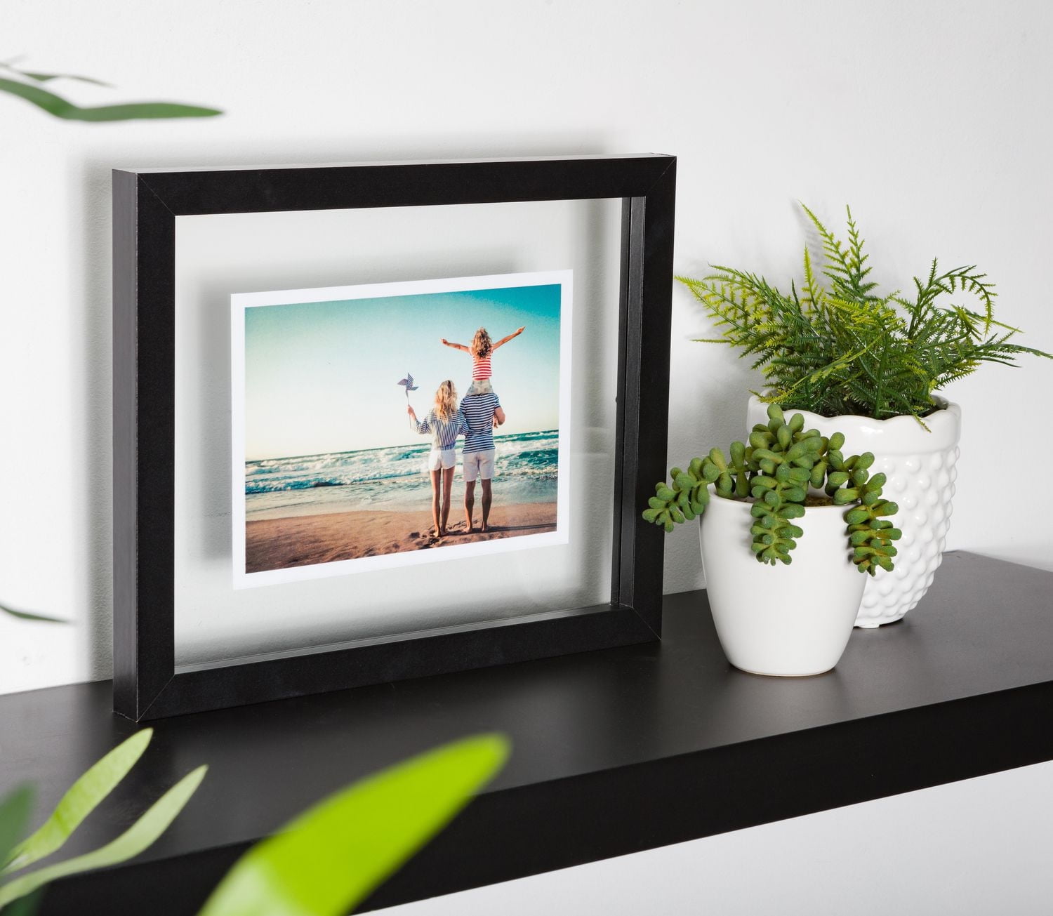 Kiera Grace Contempo Float Picture Frame, 8" x 10", Black