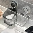 thumbnail image 5 of Suction Cup Rotating Kitchen Organizer - Wall Mounted Storage Container with Drill-Free Suction, Removable Drainable Shelf for Bathroom and Kitchen Use, 5 of 6
