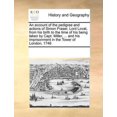 thumbnail image 1 of Compte Rendu du Pedigree et Actions de Simon Fraser, Seigneur Lovat, de Sa Naissance à Sa Prise par Ca, 1 of 1