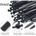 thumbnail image 3 of 1500 Uds bridas para cables 500 Uds 200x2,5mm/1000 Uds 120*1,9mm bridas para cables autoblocantes de nailon plástico bridas para cables negras Ormromra XDGJ-8, 3 of 7