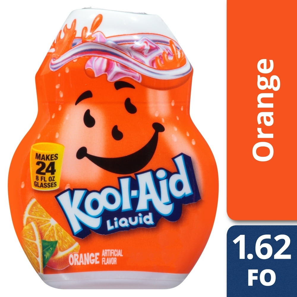 (2 Pack) KoolAid SugarFree Orange Liquid Water Enhancer, Caffeine