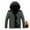 Green, variant on Kids Padded Clothing Autumn Winter Warm Casual Fashion Combination Thick Padded Hooded Coat Boys Waterproof Winter Jacket Size 11