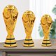 thumbnail image 3 of Trofeo Copa del Mundo de Qatar de 13CM 2022 Copa de Resina Chapada en Oro Completo Modelo de Recuerdo Adornos Artesanales de FúTbol Aficionados, 3 of 5