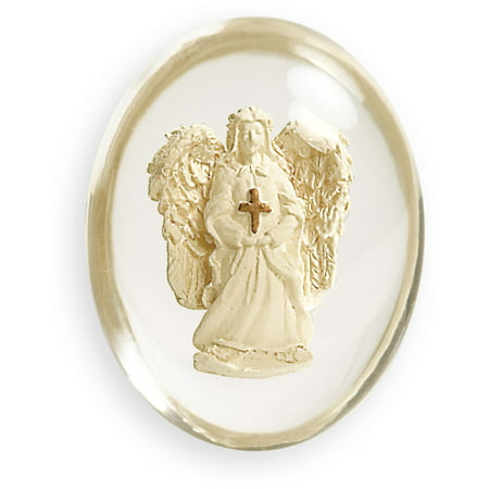 Angelstar 8746 Angel with Cross Worry Stone, 1-1/2-Inch, Stone includes gift envelope By Angel Star Ship from (Best Of Angie Stone)