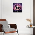 thumbnail image 3 of 12 Inch Wall Clock Battery Operated Silent Clock Decorative for Office, Kitchen, Outdoor, Living Room，Silhouette of a Horse in The Moonlight Graceful, 3 of 4