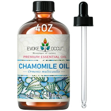 EVOKE OCCU Chamomile Essential Oil for Skin Hair Diffuser Candle Soap Making DIY Perfume-4 fl oz