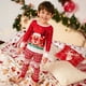 thumbnail image 4 of Conjunto de pijama de ciervo de Navidad, ropa de dormir familiar para mujeres, hombres y niños, estampado de Papá Noel, pantalones de manga larga, ropa navideña para el hogar, 4 of 4