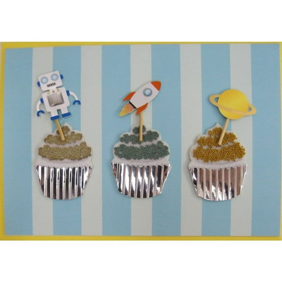 NIQUEA.D, Boy Cupcakes Birthday Card