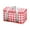 Red plaid, variant on WINDLAND Reusable Beach Coolers Bag Large Capacity Insulated Camping Coolers Storage Bag