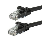 Monoprice Cat6 Ethernet Patch Cable - 10 Feet - Black | Network Internet Cord - RJ45, Stranded, 550Mhz, UTP, Pure Bare Copper Wire, 24AWG - Flexboot Series