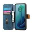 thumbnail image 3 of Wallet Case for Motorola Moto G Stylus  5G 2024, Retro PU Leather Cards Holder Flip Stand Shockproof Protective Cards Holder Hand Strap Phone Case for Motorola Moto G Stylus  5G 2024,Blue, 3 of 6