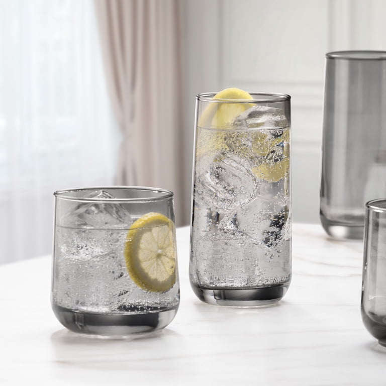 Better Homes & Gardens Josie 16-Piece Smoke Drinkware Set