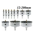 thumbnail image 2 of 12-200mm TCT Hole Saw Drill Bits Alloy Carbide Cobalt Steel Cutter Stainless Steel Plate Iron Metal Cutting Kit ,Safety and Durable, 2 of 6