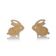 thumbnail image 1 of Aretes de oro 14k GIALLO Broquel GIALLO COLLECTION Conejos de oro amarillo con oro blanco, 1 of 5