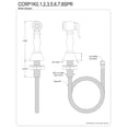 thumbnail image 2 of Rociador lateral para grifo de cocina Kingston Brass CCRP1K6SPR Níquel, 2 of 2