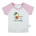 thumbnail image 2 of iDzn You're All I Avo Wanted Funny T shirt For Baby, Newborn Babies T-shirts, Infant Fruit Avocado Tops, 0-24M Kids Graphic Tees Clothing (Short Pink Raglan T-shirt, 0-6 Months), 2 of 5