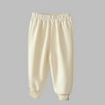thumbnail image 2 of Swuxness Toddler Sweatpants, Kids Fall Long Pants, Toddler Kids Boys and Girls Fashion Solid Color Trousers Pants Sweatpants White, 5-6 Years, 2 of 4