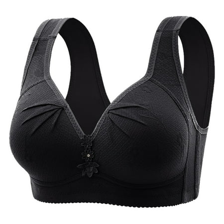 XJDJHC Everyday Bras For Women Ladies Plus Size Thin Bra Without Underwire Push Up Comfortable Breathable Tank Top Bra Classic