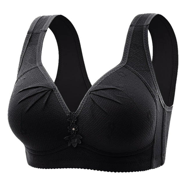 Women's Plus Size Thin Underwire Bra - Push Up Breathable Tank Top Design, US Sizes 36-44, Full Coverage for All-Day Comfort