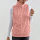thumbnail image 5 of Puntoco Chaqueta Sin Mangas Con Estampado De Cuadros De Invierno Para Mujer, Cárdigan Con Parte Delantera Abierta, Abrigo De Peluche, 5 of 6