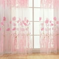 thumbnail image 5 of 2Pcs Gesang Voile Tulle Sheer Curtain Window Panel Drape 39.4x78.8, 5 of 8