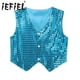 thumbnail image 2 of Camisetas de Hip Hop para niños, chaleco de Jazz con lentejuelas brillantes, trajes de actuación de baile de Jazz y coro, ropa de baile de salón, 2 of 5