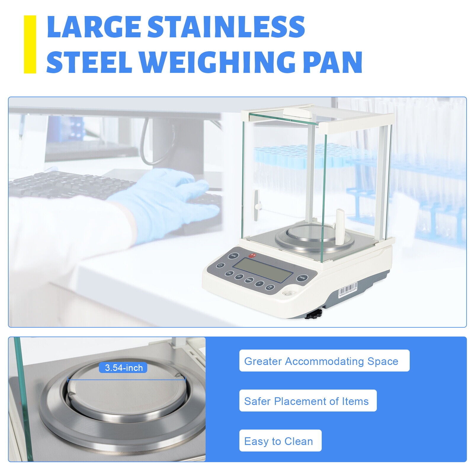 Electronic Analytical Balance 0.1 mg 120x0.0001 g Lab Digital Precision Scale 110V Analytical Balance 120 x 0.0001g 0.1mg Electronic Precision Scale W/Adapter