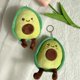 thumbnail image 4 of Avocado Yolk Stuffed Toy Keychain Plush Keyring Soft Polyester Bag Charm Fashionable Pendant for Keys and Backpacks, 4 of 4