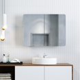 thumbnail image 1 of Miroir de Salle de Bain Élégant avec Portes Doubles, 1 of 4