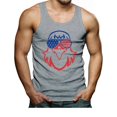 thumbnail image 1 of Eagle Tank Top for Men 4th of July USA Flag American Patriotic Men's Tank Top XX-Large Gray, 1 of 5