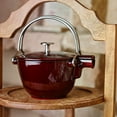 thumbnail image 2 of Staub Cast Iron 1-qt Round Tea Kettle - Grenadine, 2 of 5