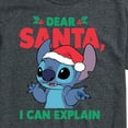 thumbnail image 3 of Lilo & Stitch - Dear Santa I Can Explain - Men's Short Sleeve Graphic T-Shirt, 3 of 5