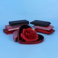 thumbnail image 3 of Romantic Red Rose Flower Ring Box Gift for Her Foldable Heart Jewelry Case Holder for Proposal Engagement Wedding Valentine's Day-Red, 3 of 10