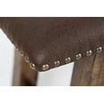 thumbnail image 5 of Jofran Cannon Valley Distressed Industrial 56" Distressed Wood Bench with Upholstered Seat, 5 of 12
