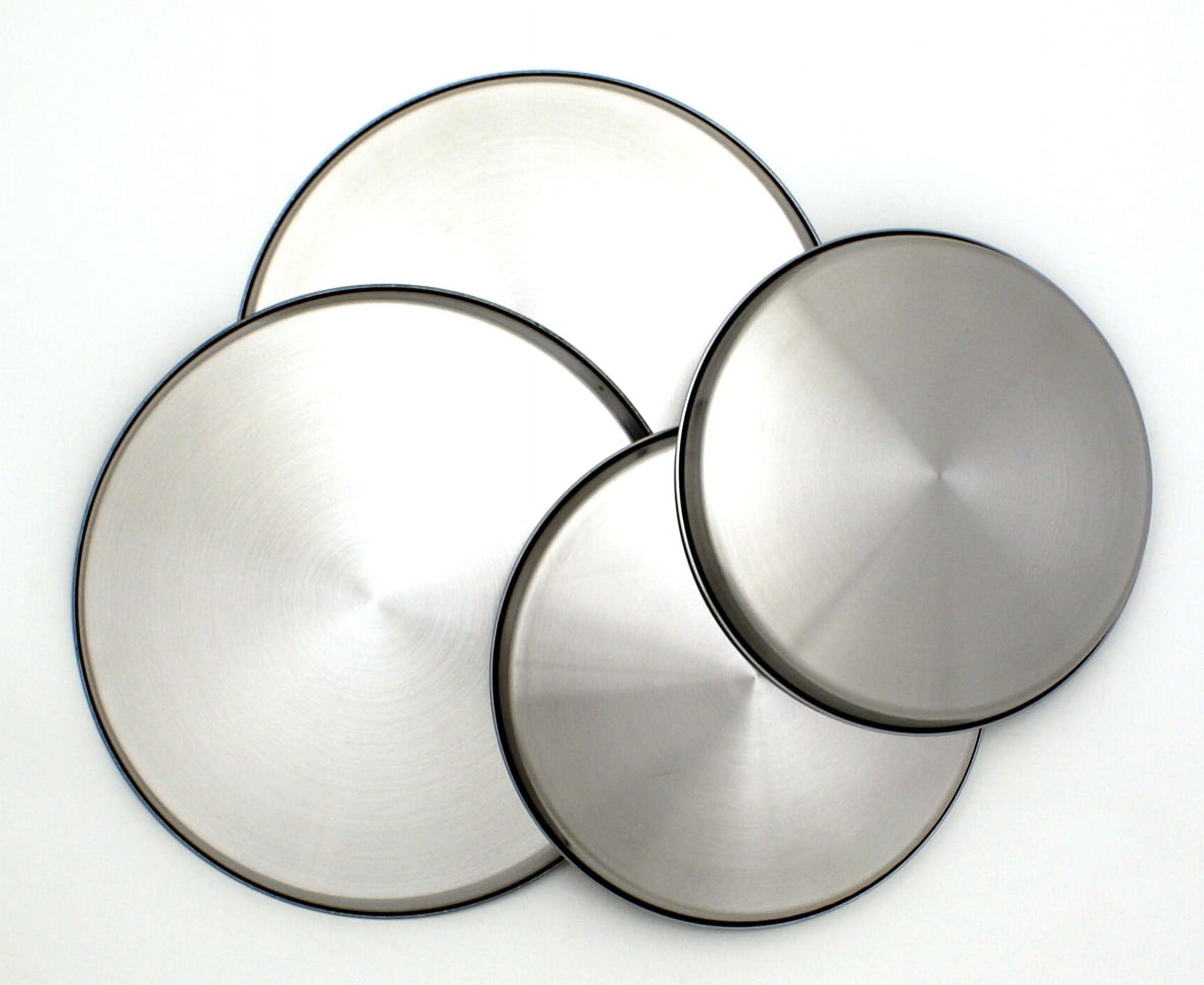 Range Kleen 4 Piece Round Embossed Black Burner Covers 