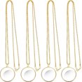 thumbnail image 1 of 4 Pieces 5.5x Magnifying Glass Necklace Magnifier Necklace Pendant Optical Gift, 1 of 5