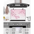 thumbnail image 5 of nqOlkjepod Large Induction Cooktop Protector Mat 36"x21", Pink Flowers Stove Top Covers for Electric Stove, Spring Botanical Floral Branches Gradient Stove Burner Cover Mats, Glass Top Stove Cover, 5 of 8