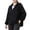 Black, variant on ​Women's Lightweight Hooded Zip-Up Jacket – Casual Solid Color Windbreaker Coat